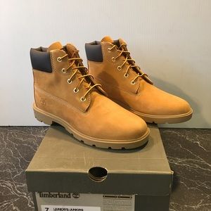 TIMBERLAND 6 INCH  WHEAT BOOTS BIG KIDS  TB010960